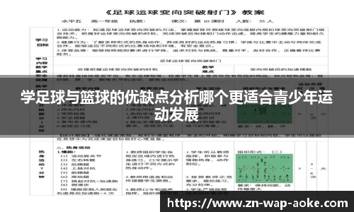 学足球与篮球的优缺点分析哪个更适合青少年运动发展